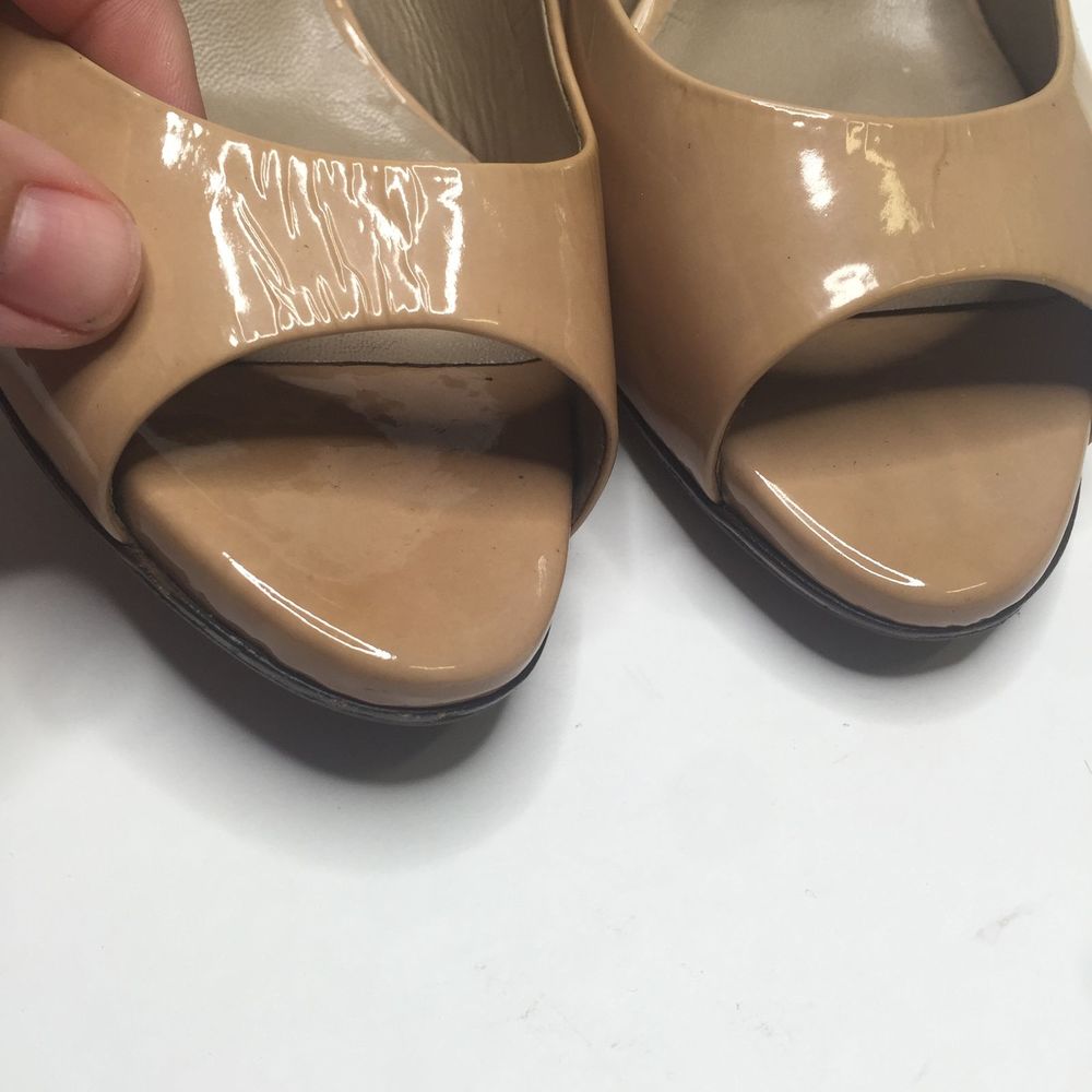 Valentino Garavani Nude Patent Traditonal Pumps 39 - Picture 11 of 12